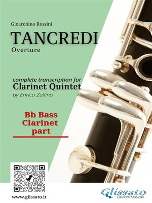 cover image of Bb bass Clarinet part of "Tancredi" for Clarinet Quintet